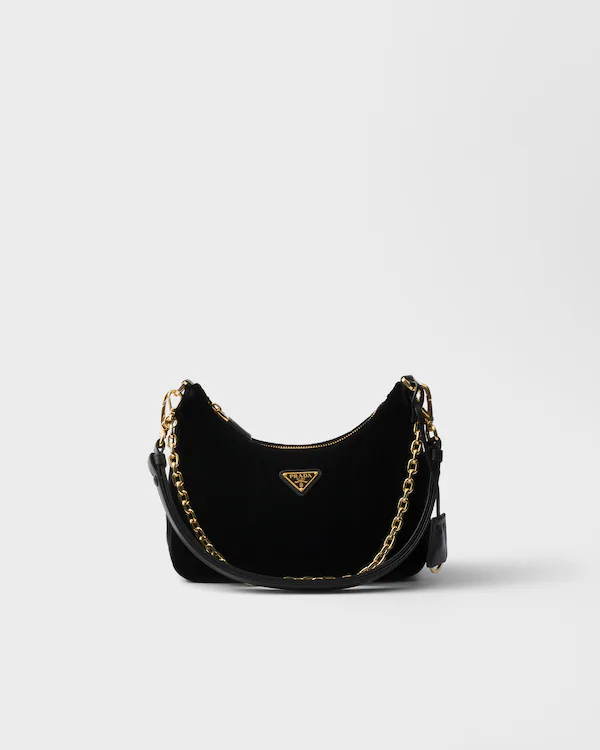 Sac à main mini Re-Edition Prada en velours