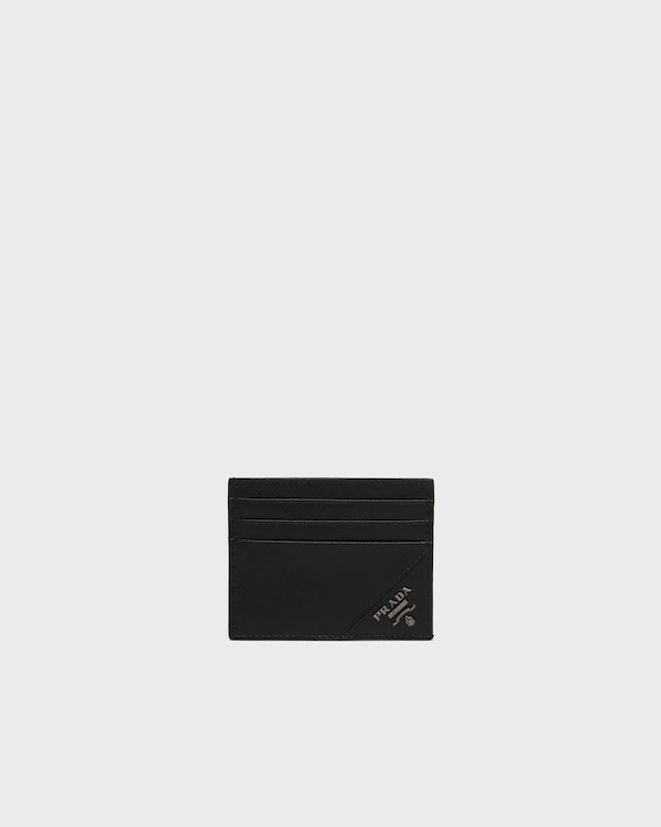 Porte-cartes en cuir Saffiano