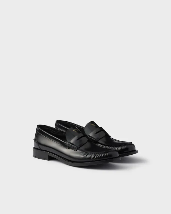 Mocassins en cuir brossé