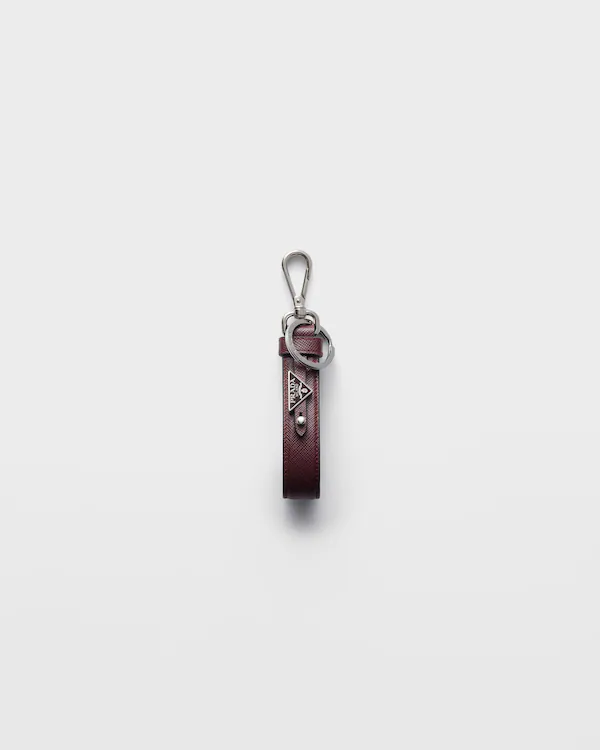 Porte-clés en cuir Saffiano