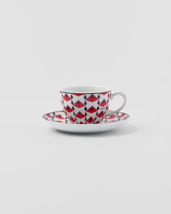 Jeux de quatre tasses à espresso en porcelaine - Vienna Red