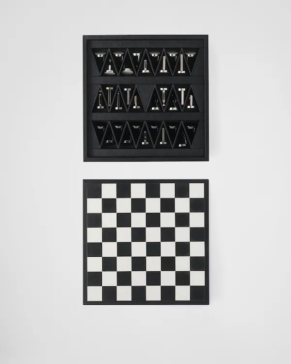 Jeux d'échecs en cuir Saffiano