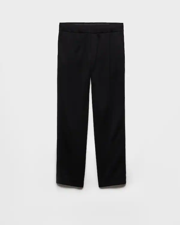 Pantalon en molleton coton avec détails Re-Nylon