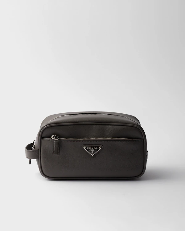 Porte-documents en cuir Saffiano
