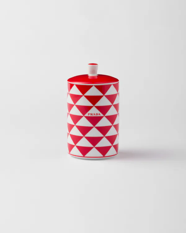 Bougie parfumée en porcelaine - Échiquier