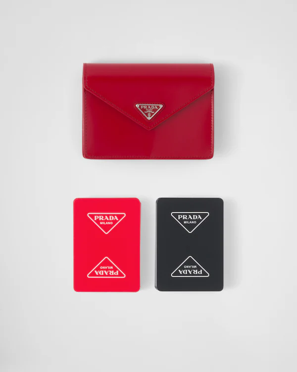 Jeux de cartes avec étui en cuir