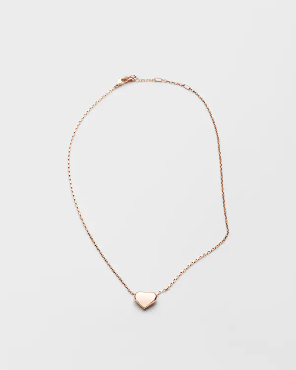 Collier cœur nano en or rose Eternal Gold